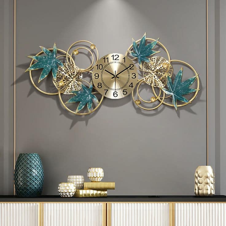 luxurious metal clock