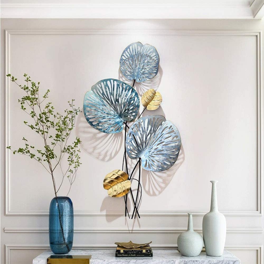 Metal Leaf vertical decor