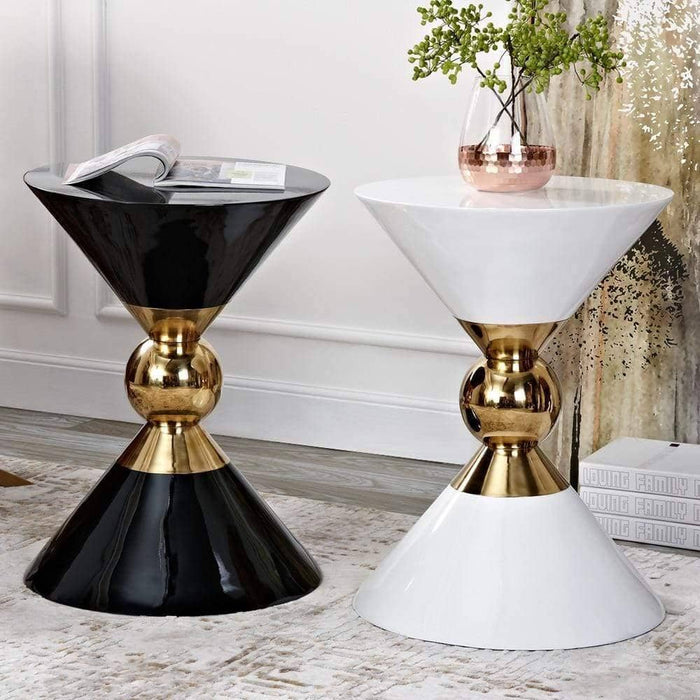 Hourglass shaped table