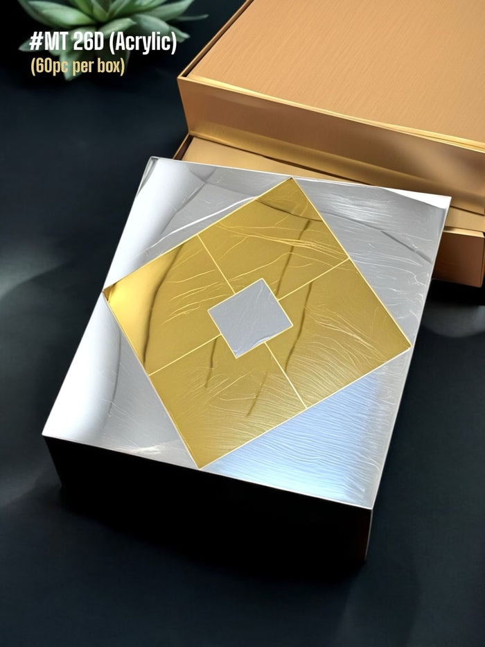 Silver golden tiles