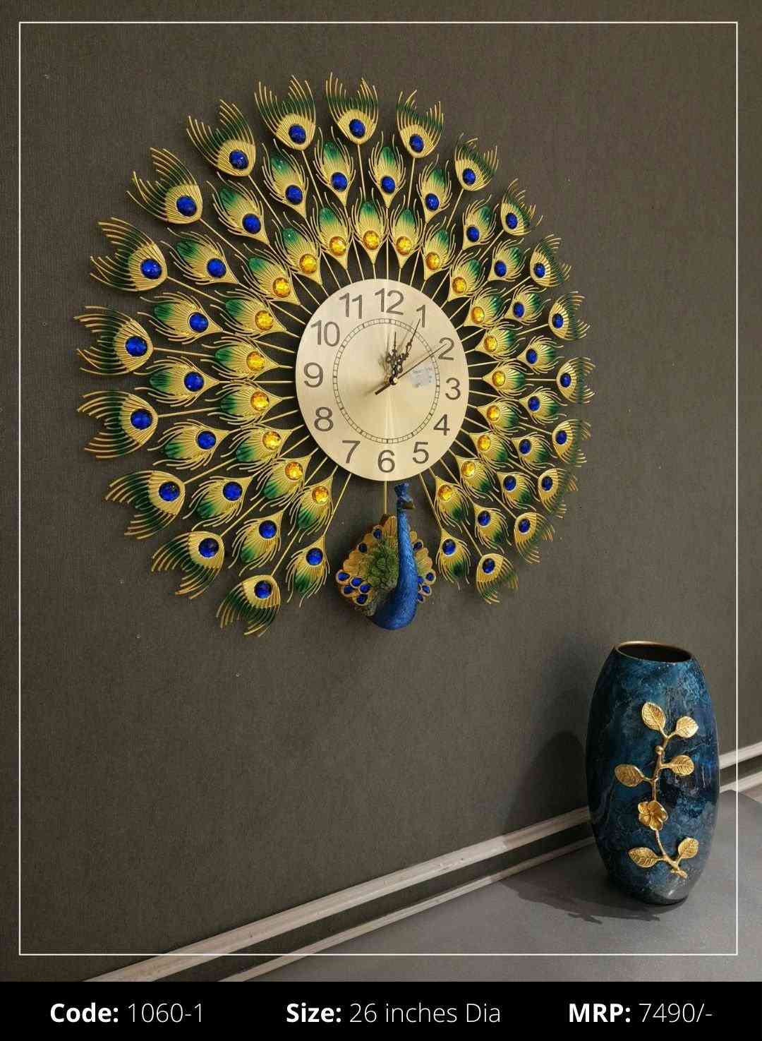 Imported Metal Wall Clock