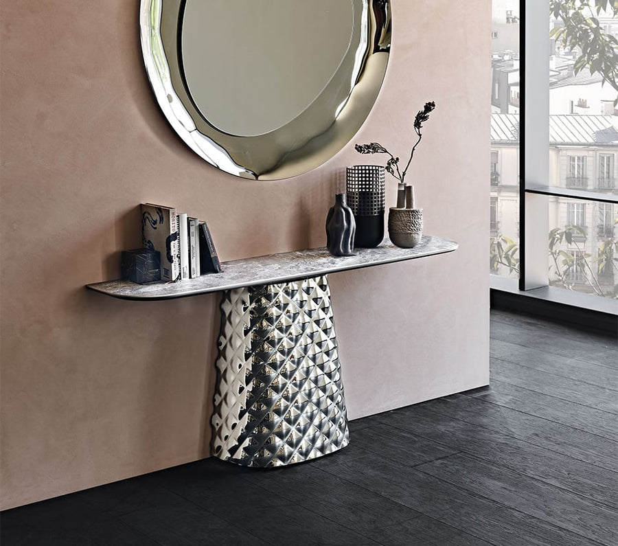 Silver Console Table