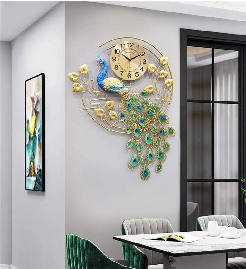 Peacock long clock