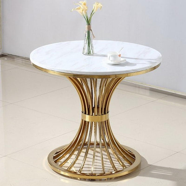 Round side table SS Marble