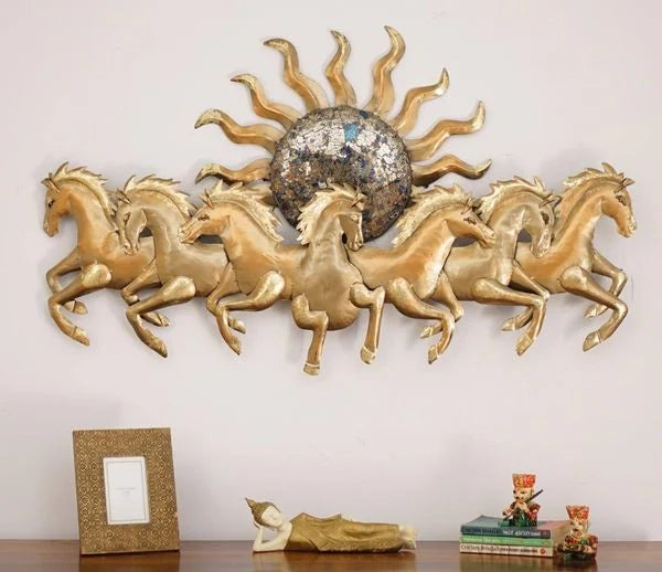 Brass Horse wall décor