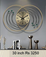 Metal wall clock Modern round