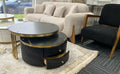 Black nested coffee table