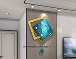 Modern square Metal clock