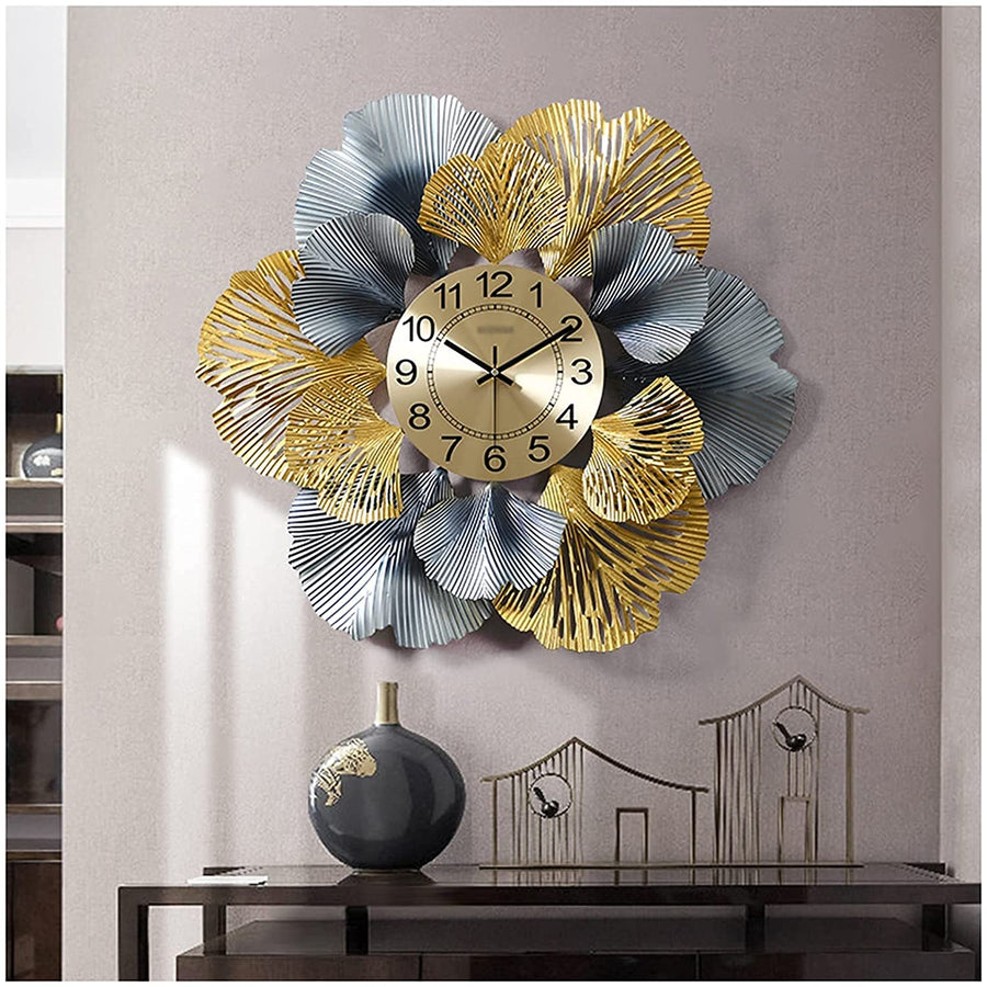 Multi colored Metal Flower Clock