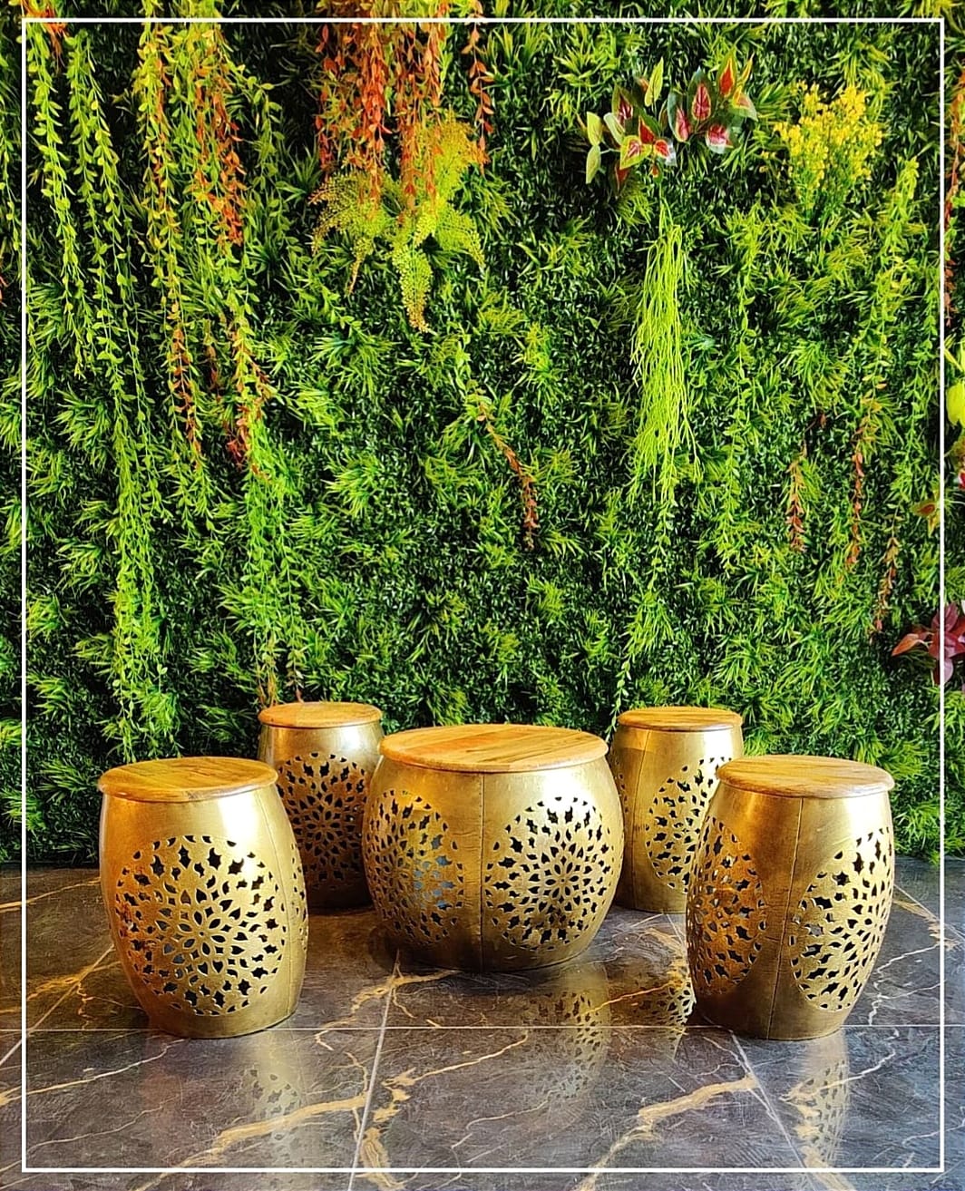 metal stool set of 5