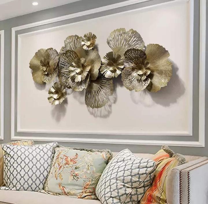 Golden rose Metal decor