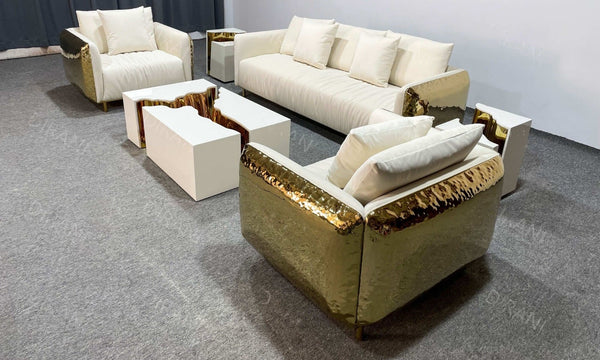 Golden sofa full set