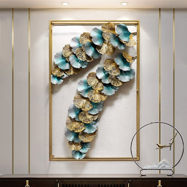 Metal wall Art leaf Design