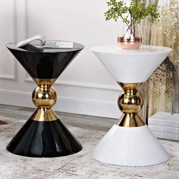 Hourglass shaped table
