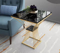 Side Table with Black granite