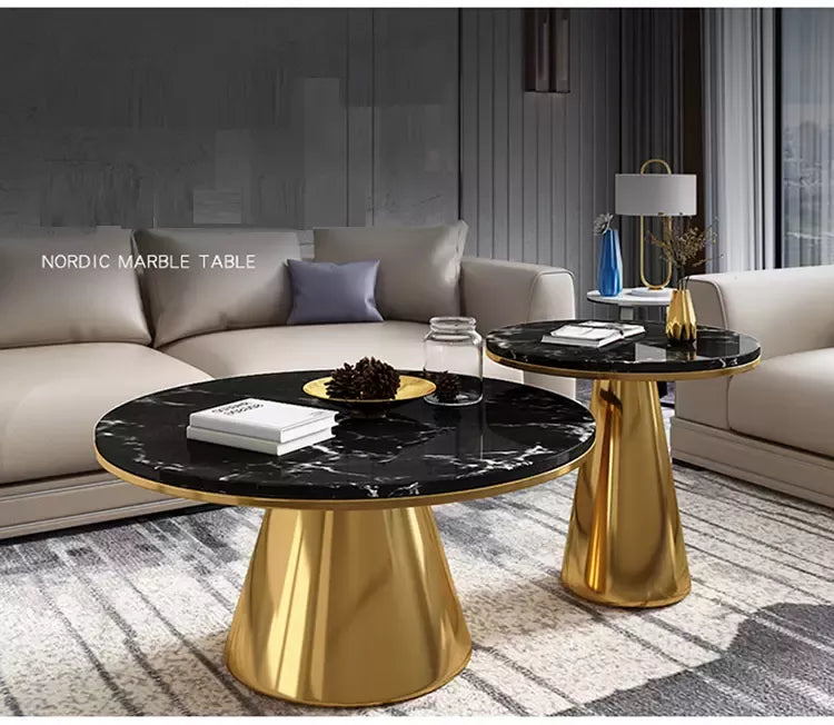 Round golden Combination tables