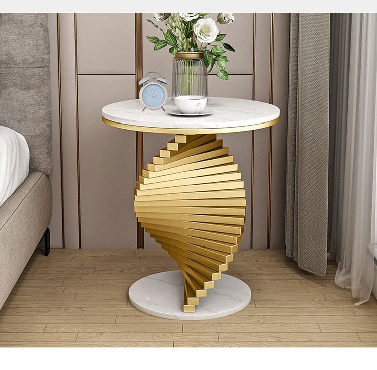 Metal twisted Side table