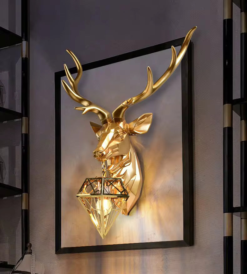 Deer hanging light