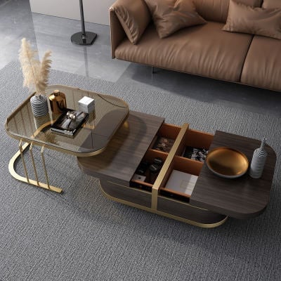 Brown table COD - Balance on delivery