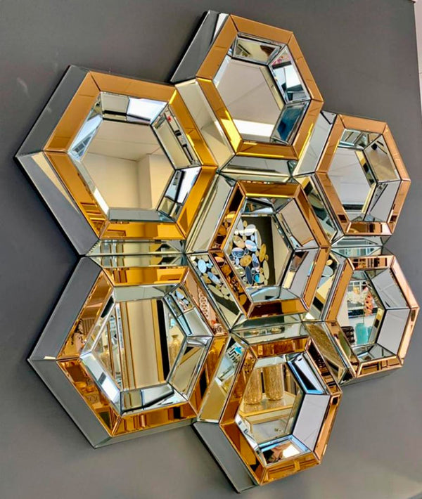Hexagon Venetian Mirror