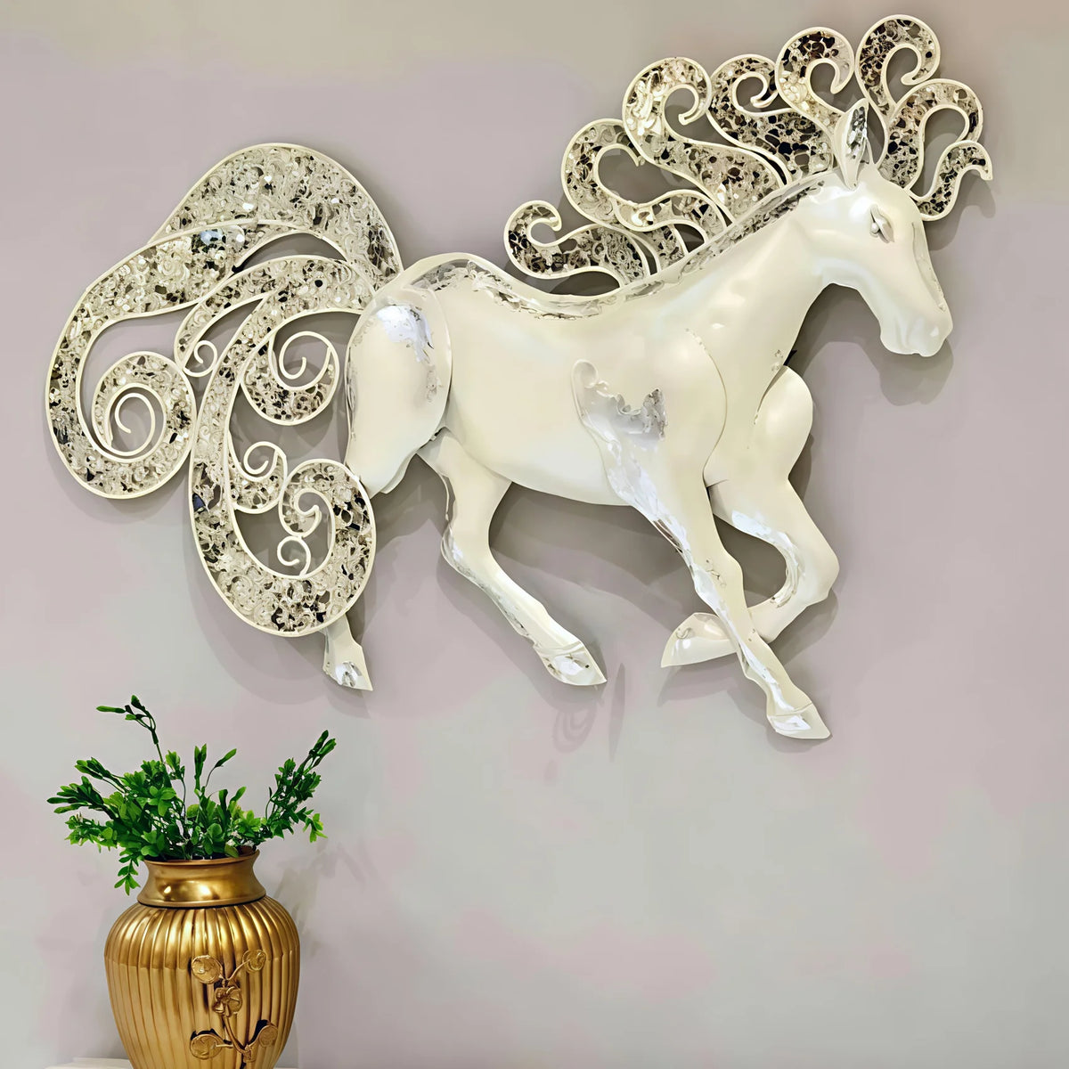 White Metal Unicorn