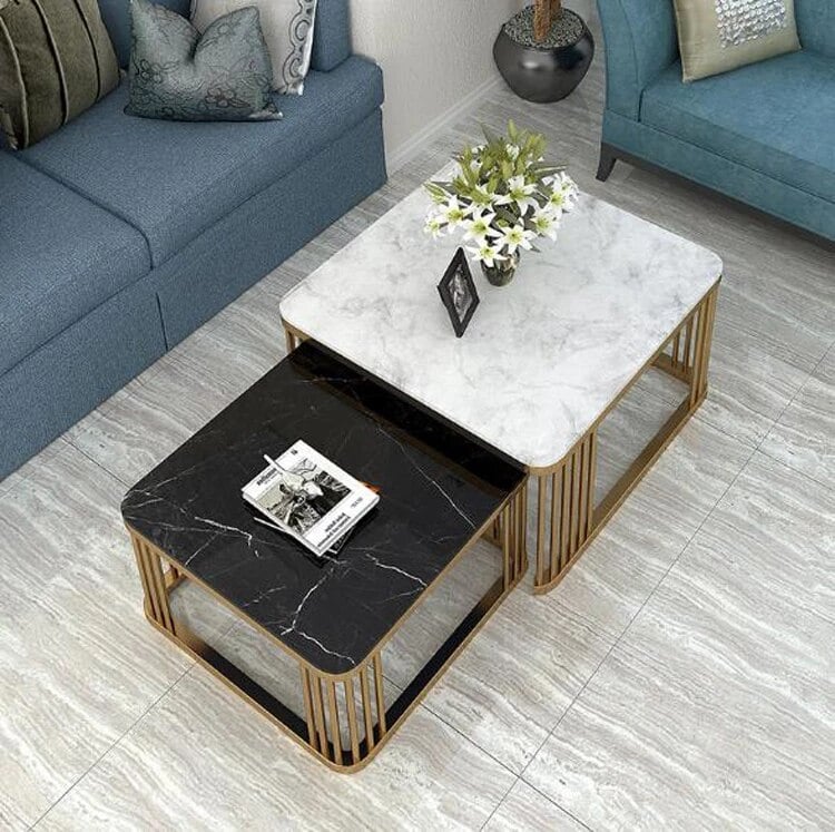 Nesting Table Black and white