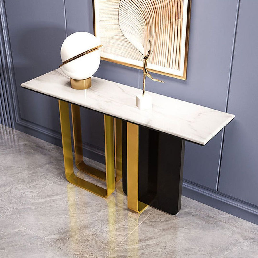 Metal design Console marble