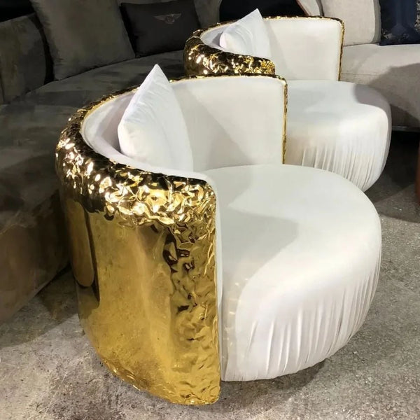 Golden sofa chair
