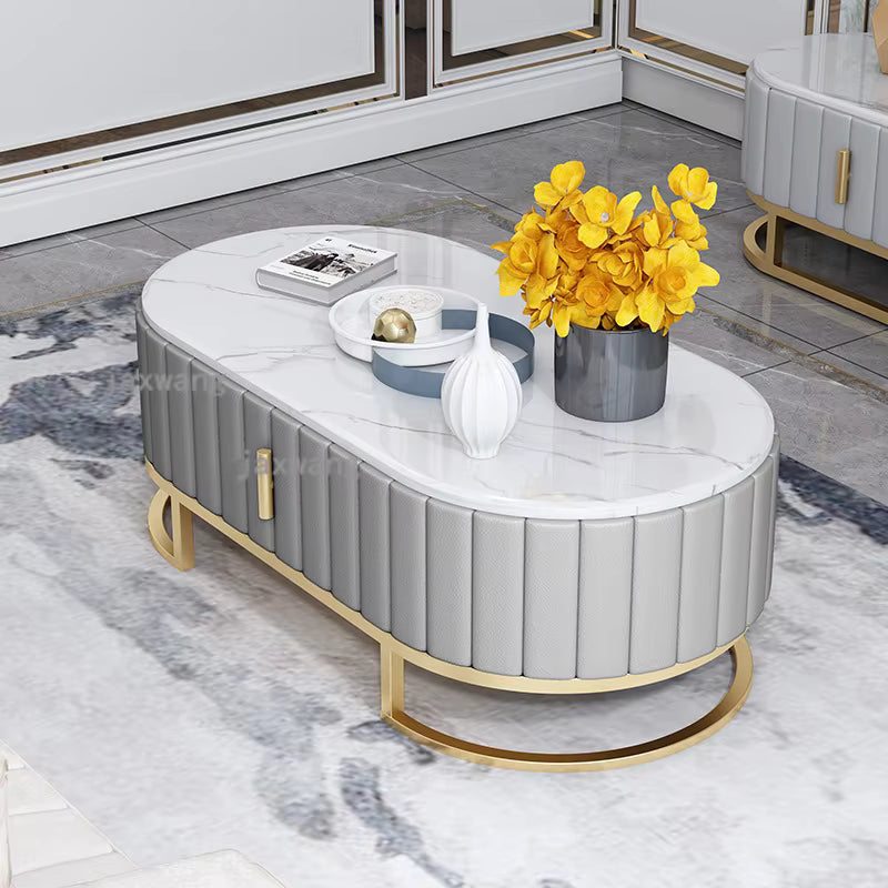 Oval coffee table