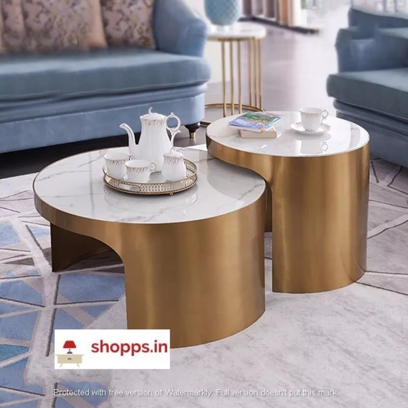 Marble Indian nesting tables Metal
