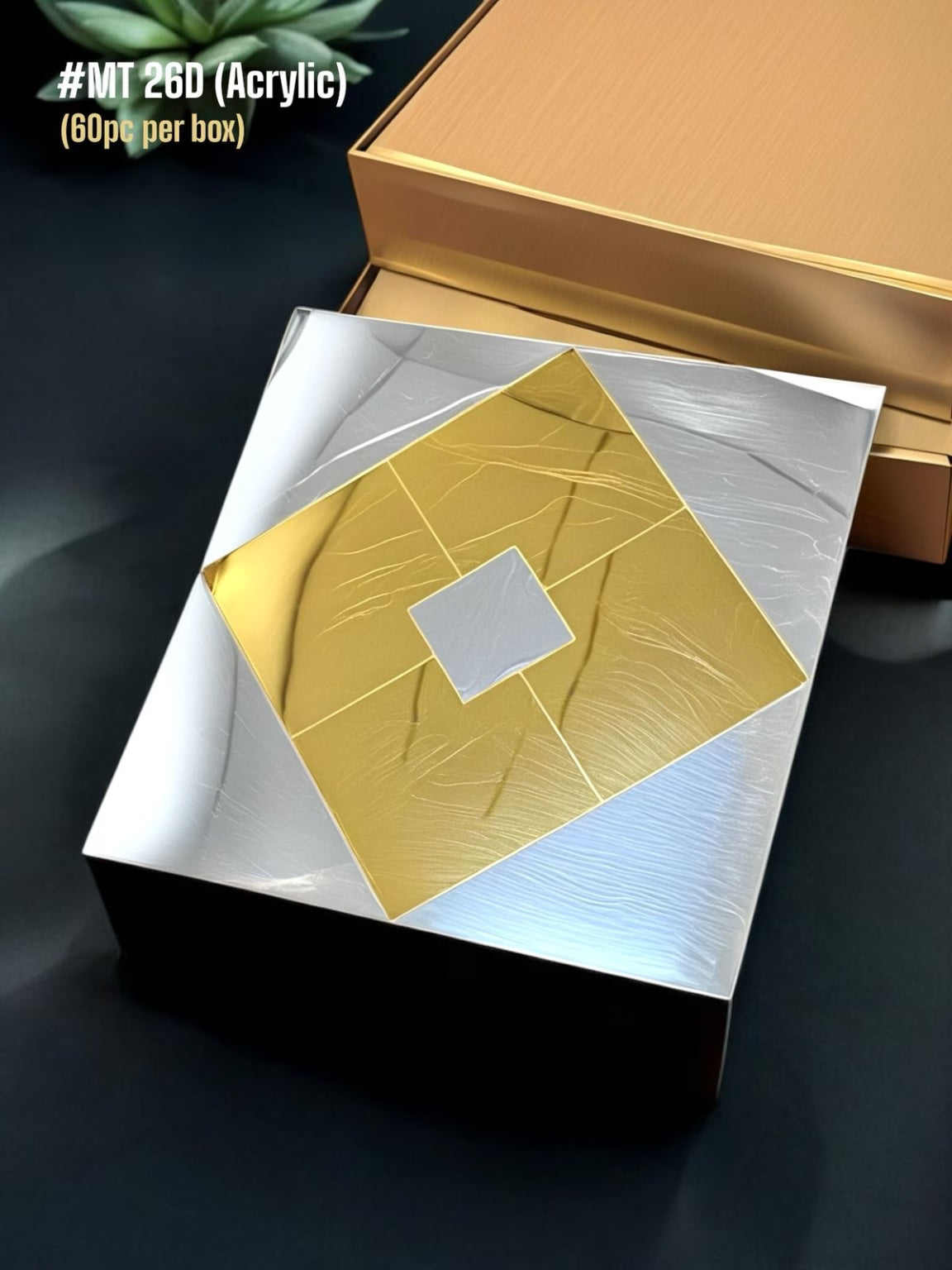Silver golden tiles