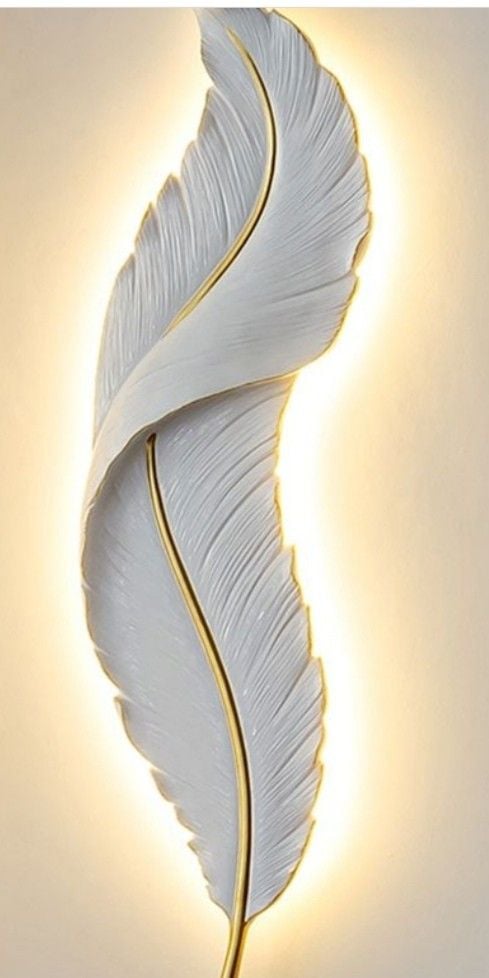 Big feather wall decor