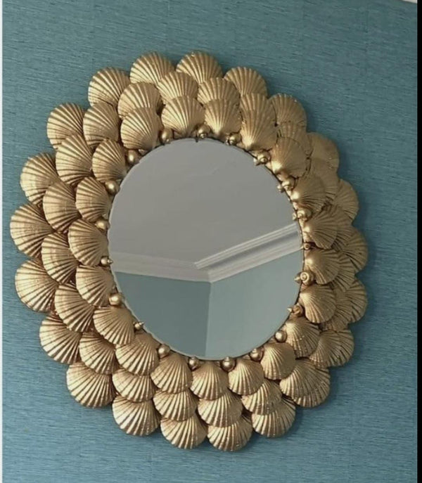 Gold shell Mirror
