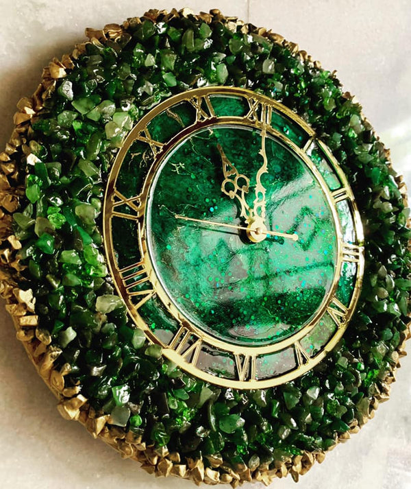 Marble Metal Décor clock