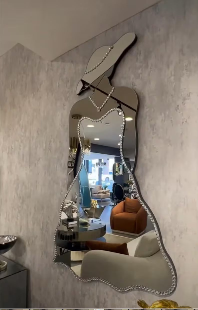 lady wall mirror
