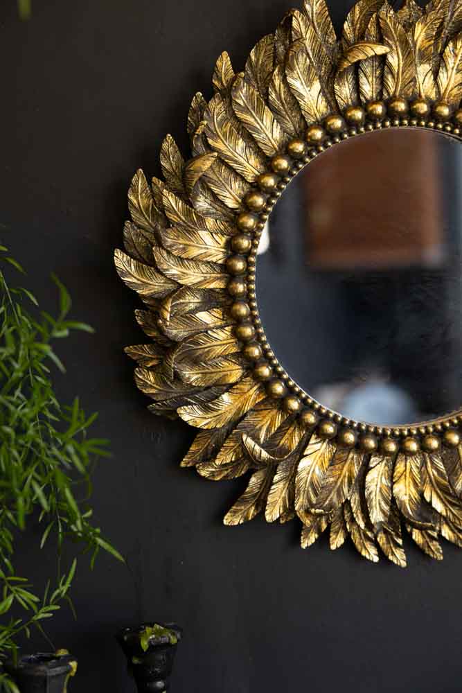 Golden Feather Mirror