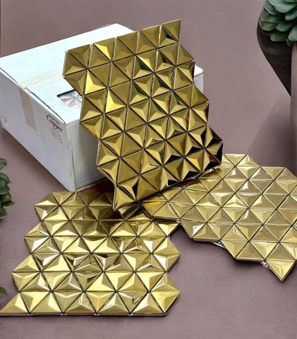 Self adhesive diamond tiles