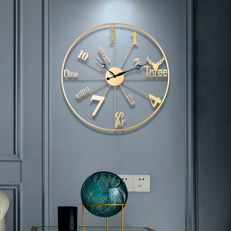 Fine metal clock